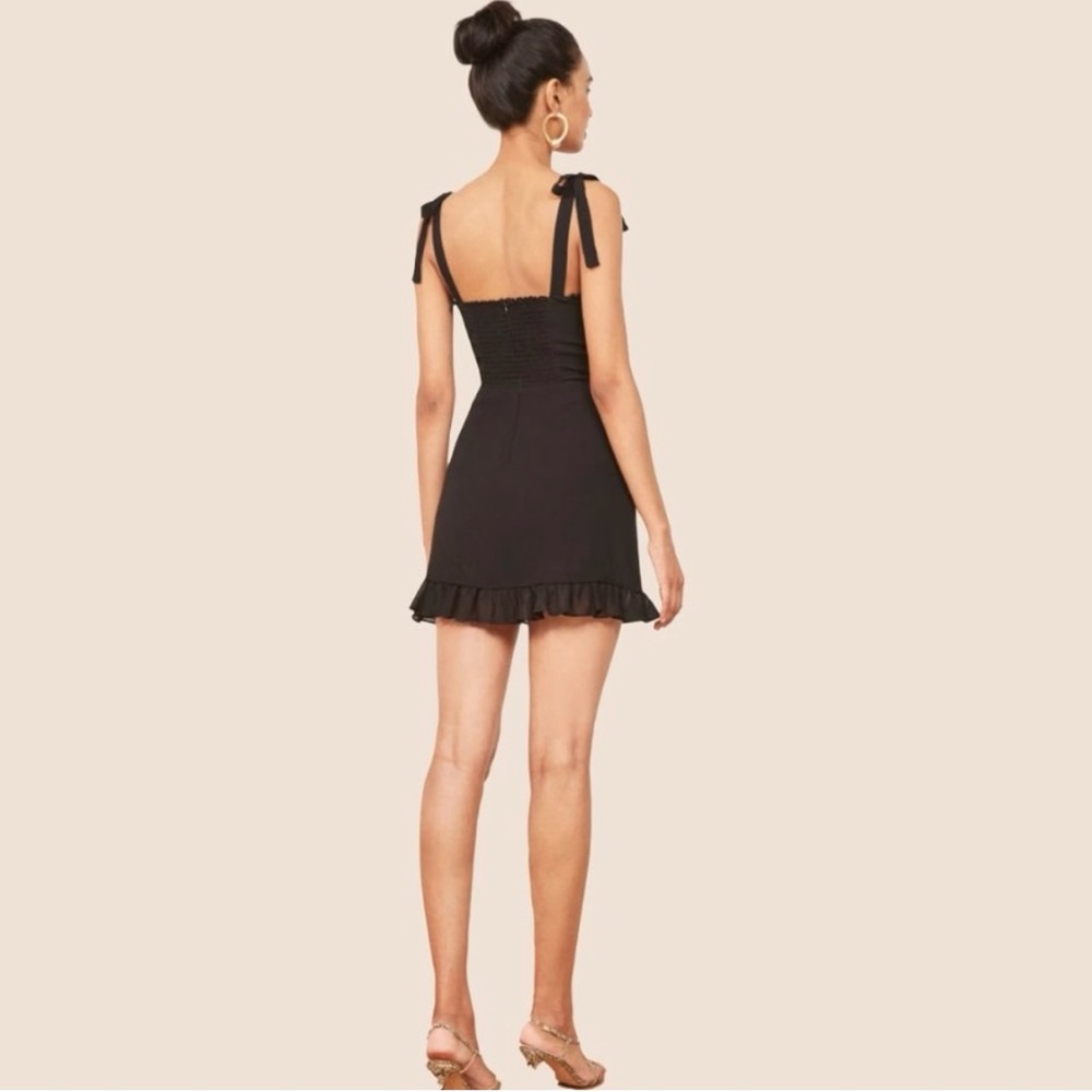 Reformation Black Mini Dress - Picture 4 of 11